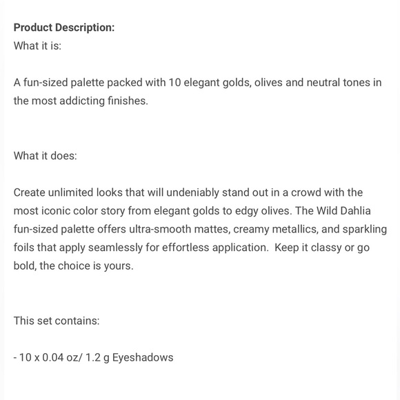 🩷3XHP🎉NWT VIOLET VOSS FUN SIZED WILD DAHLIA EYESHADOW PALETTE - Picture 4 of 8